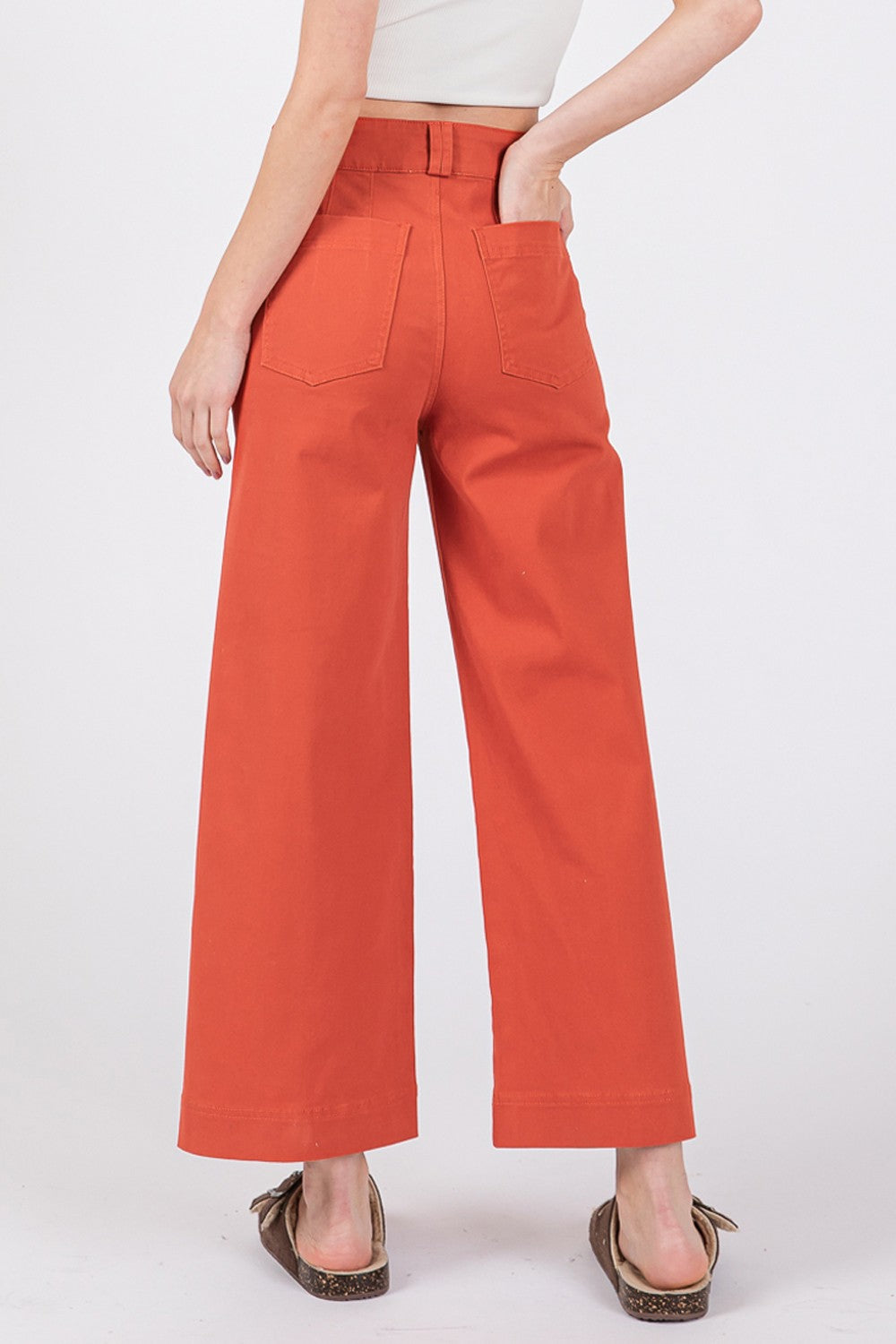 Wide Leg Cropped Pants