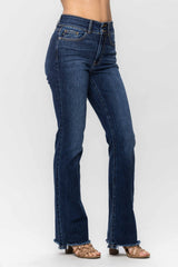 Frayed Hem Bootcut Jeans