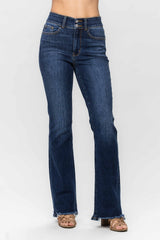 Frayed Hem Bootcut Jeans