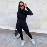 Long Sleeve Fitness Jumpsuit