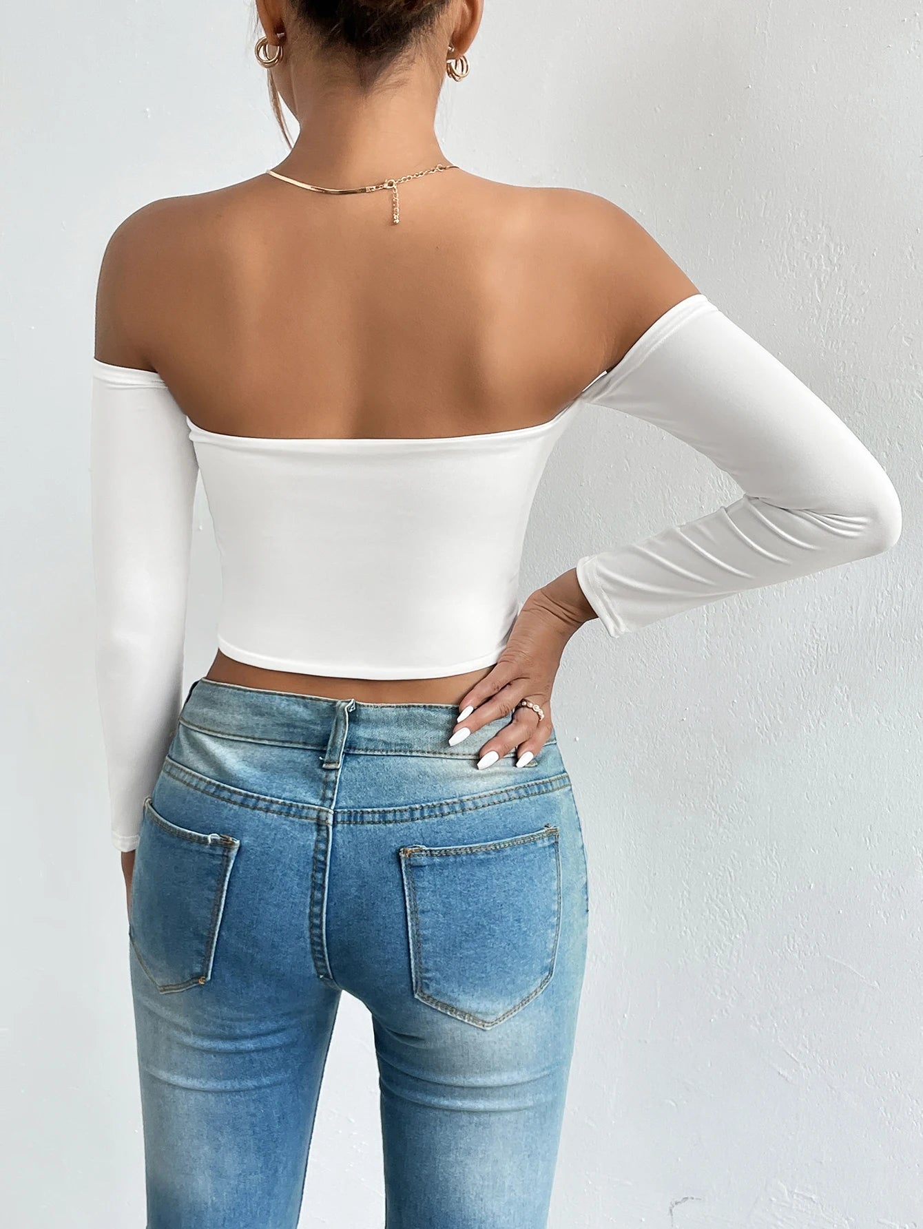 Off Shoulder Crop Top