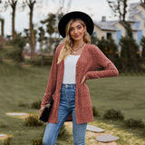 Casual Long Sleeve Knitted Cardigan