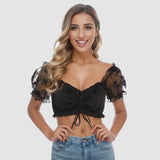 Lace-Up Blouse