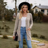 Casual Long Sleeve Knitted Cardigan