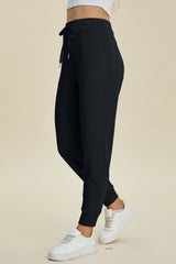 Drawstring High Waist Joggers